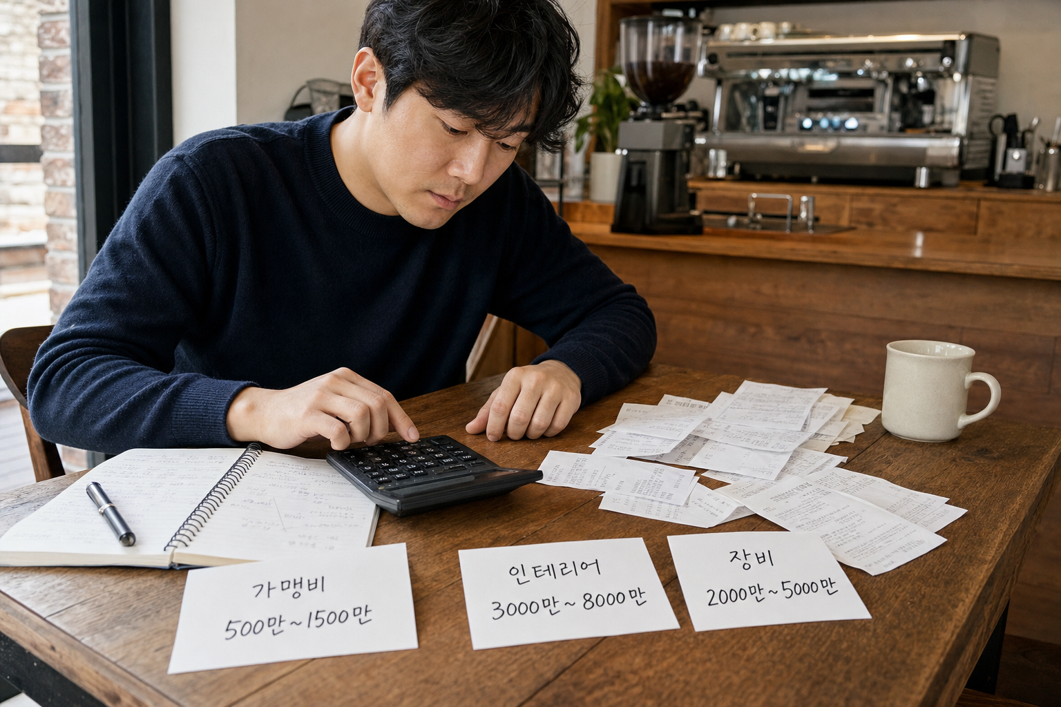 커피 프랜차이즈 창업 비용 현실 가이드