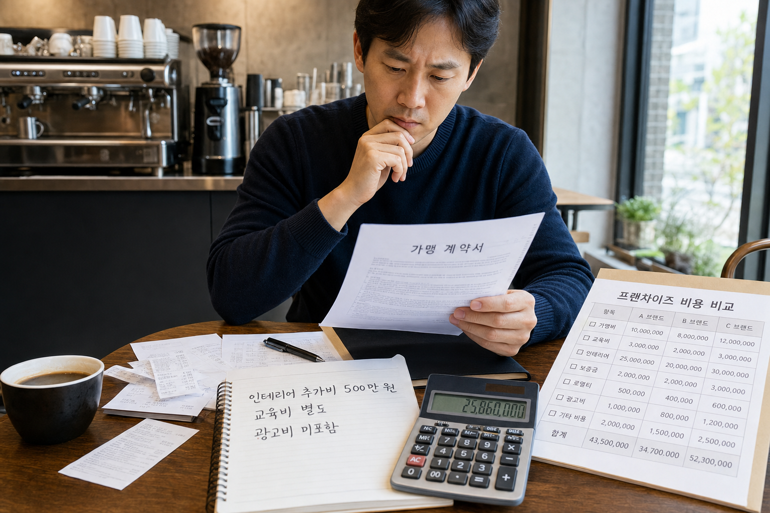 프랜차이즈 계약 숨은 비용 체크리스트