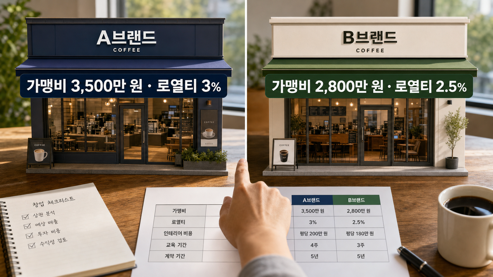 커피 프랜차이즈 창업을 위한 종합 안내서
