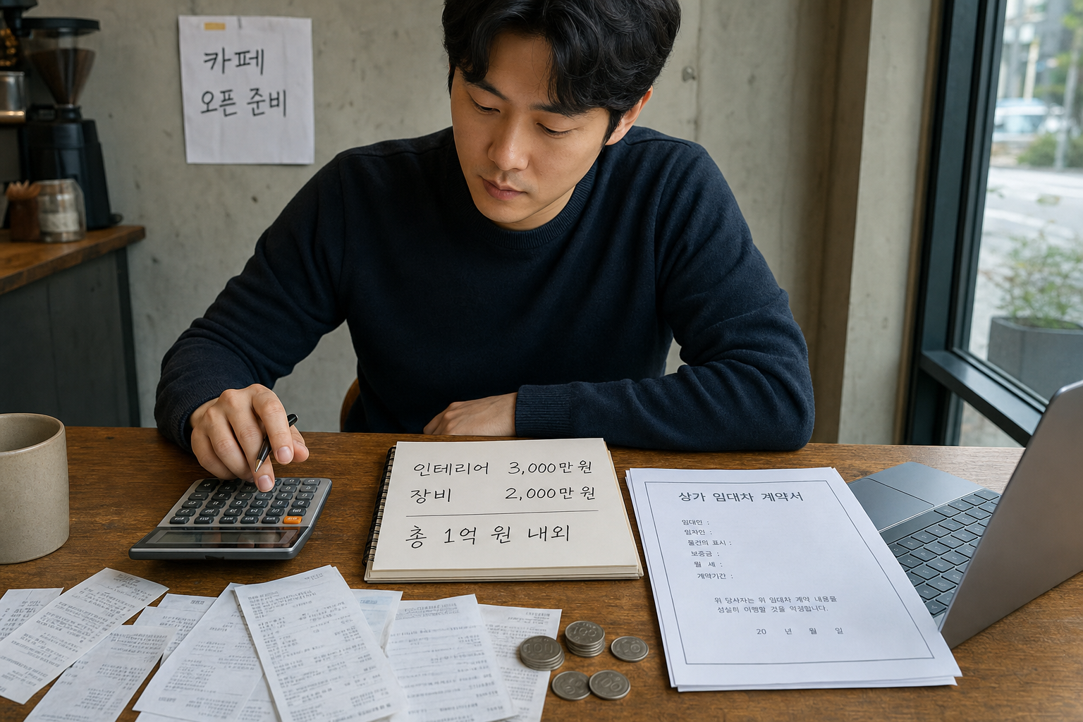 커피숍 개업 비용, 실제 준비금은 얼마가 필요할까